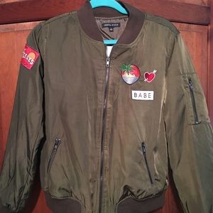 Kendall & Kylie Bomber Patch Jacket